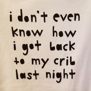 Funny 12M Onesie/Bodysuit - Short-Sleeved - White